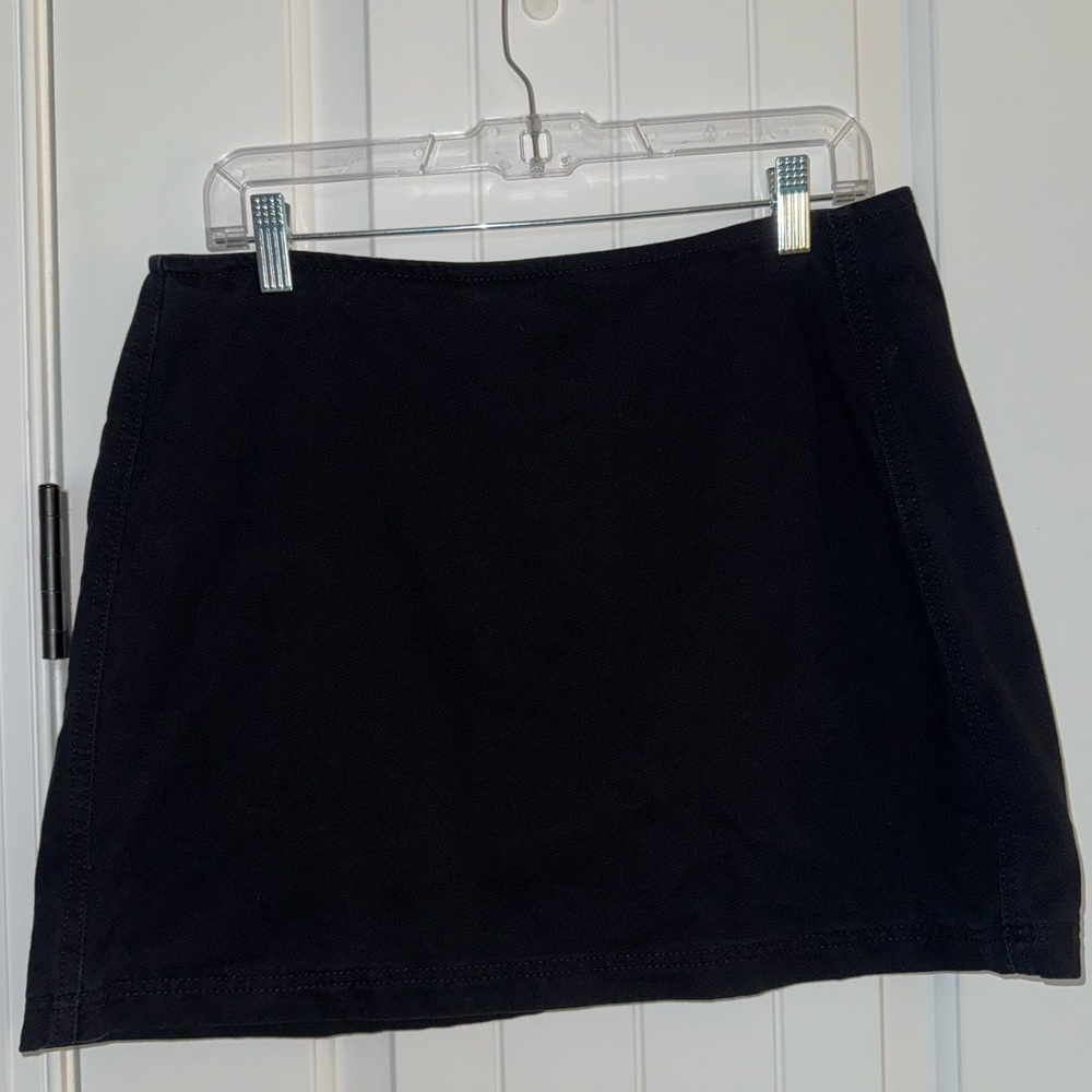 Black Denim Mini Skirt - Urban Outfitters